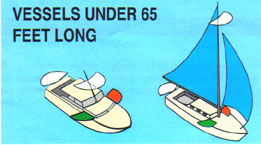 Light requirement for vessels under 65 ft